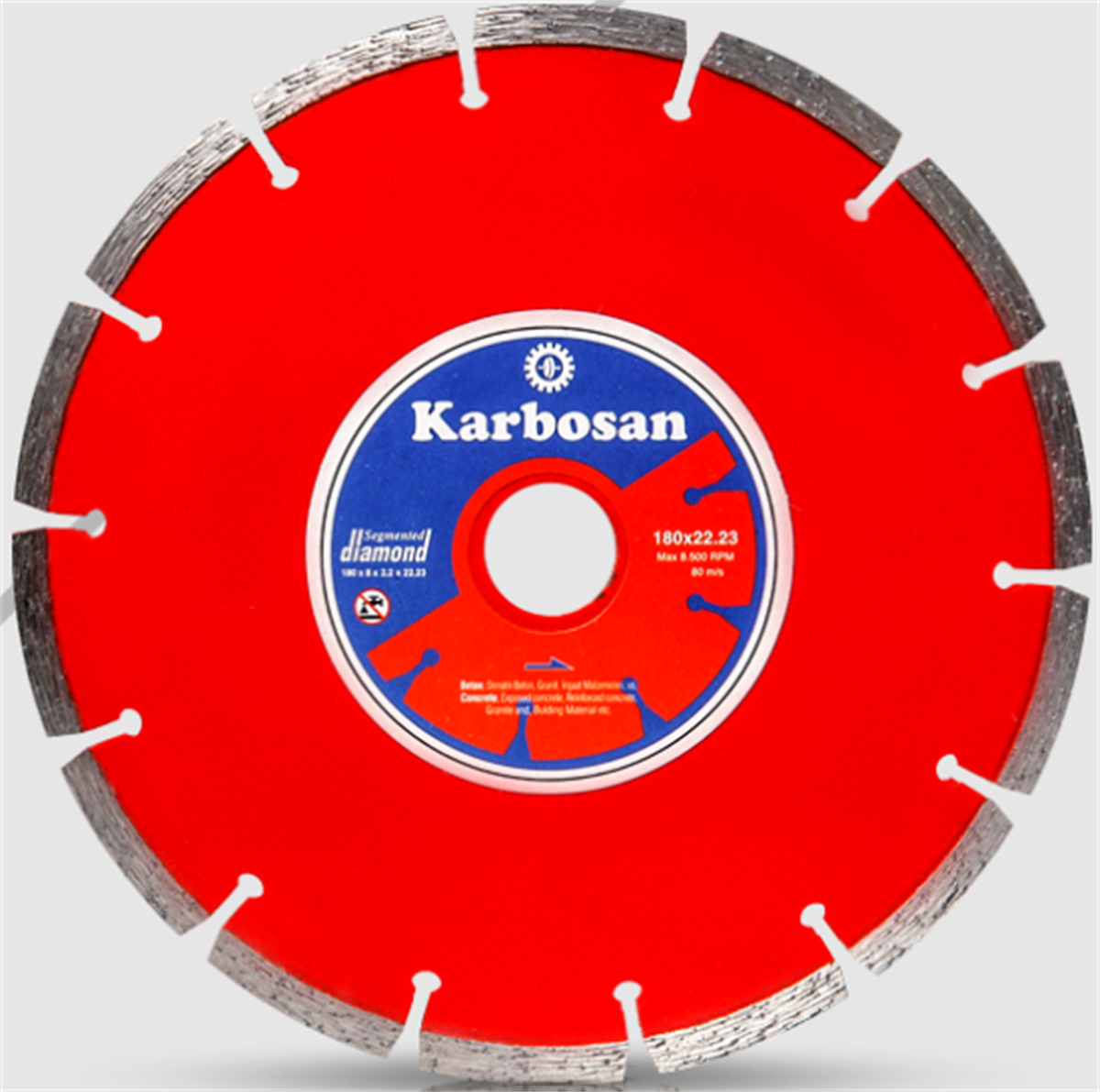 KARBOSAN BETON KESİCİ 180X2X22,23