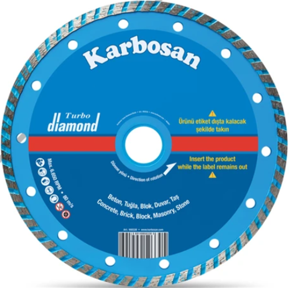 KARBOSAN TURBO ELMAS KESİCİ 180X2,2