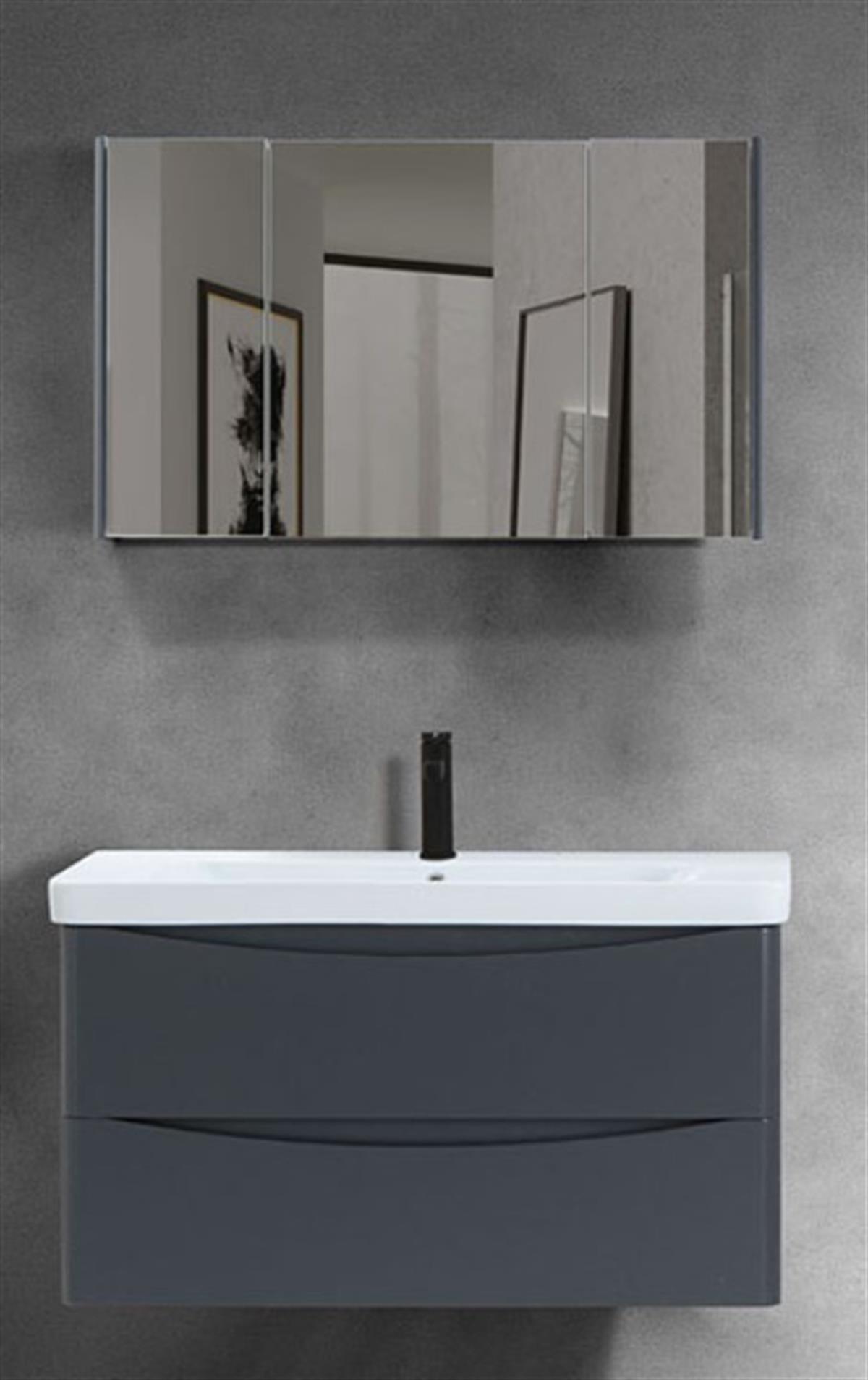 MARTAT ZEN ANTRASİT 100X46 CM LAKE TAKIM