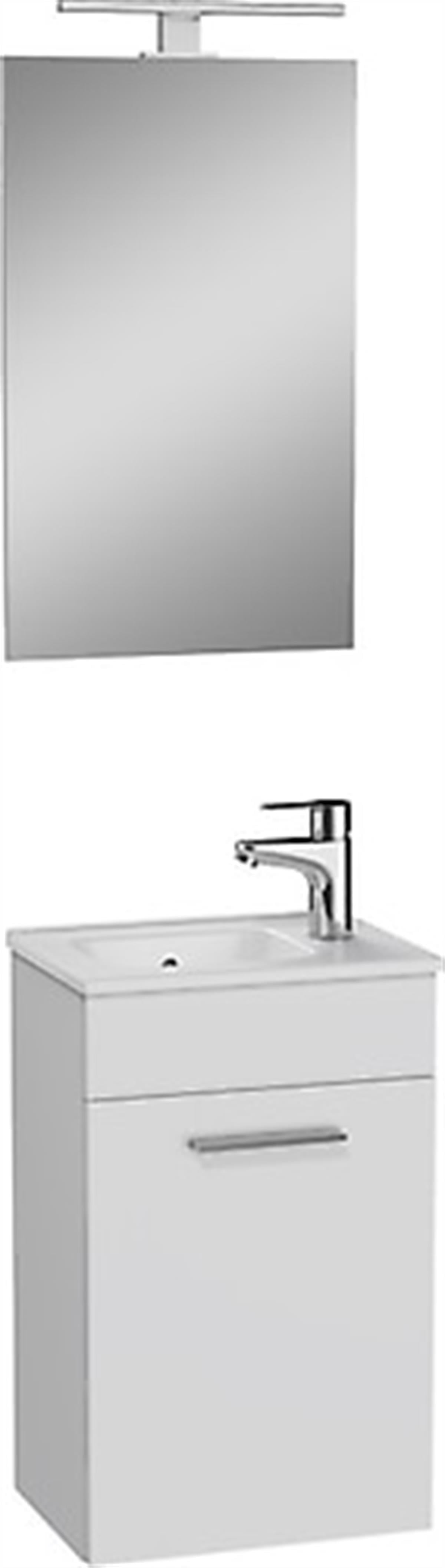 MIA BANYO DOLABI SETİ,40 CM,PARLAK BEYAZ,AYNALI
