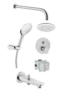 ROOT ROUND ANKASTRE TERMOSTATİK DUŞ SETİ