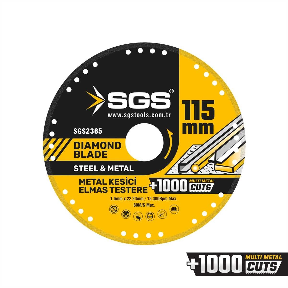 SGS METAL KESİCİ ELMAS TESTERE 115X1,6X22