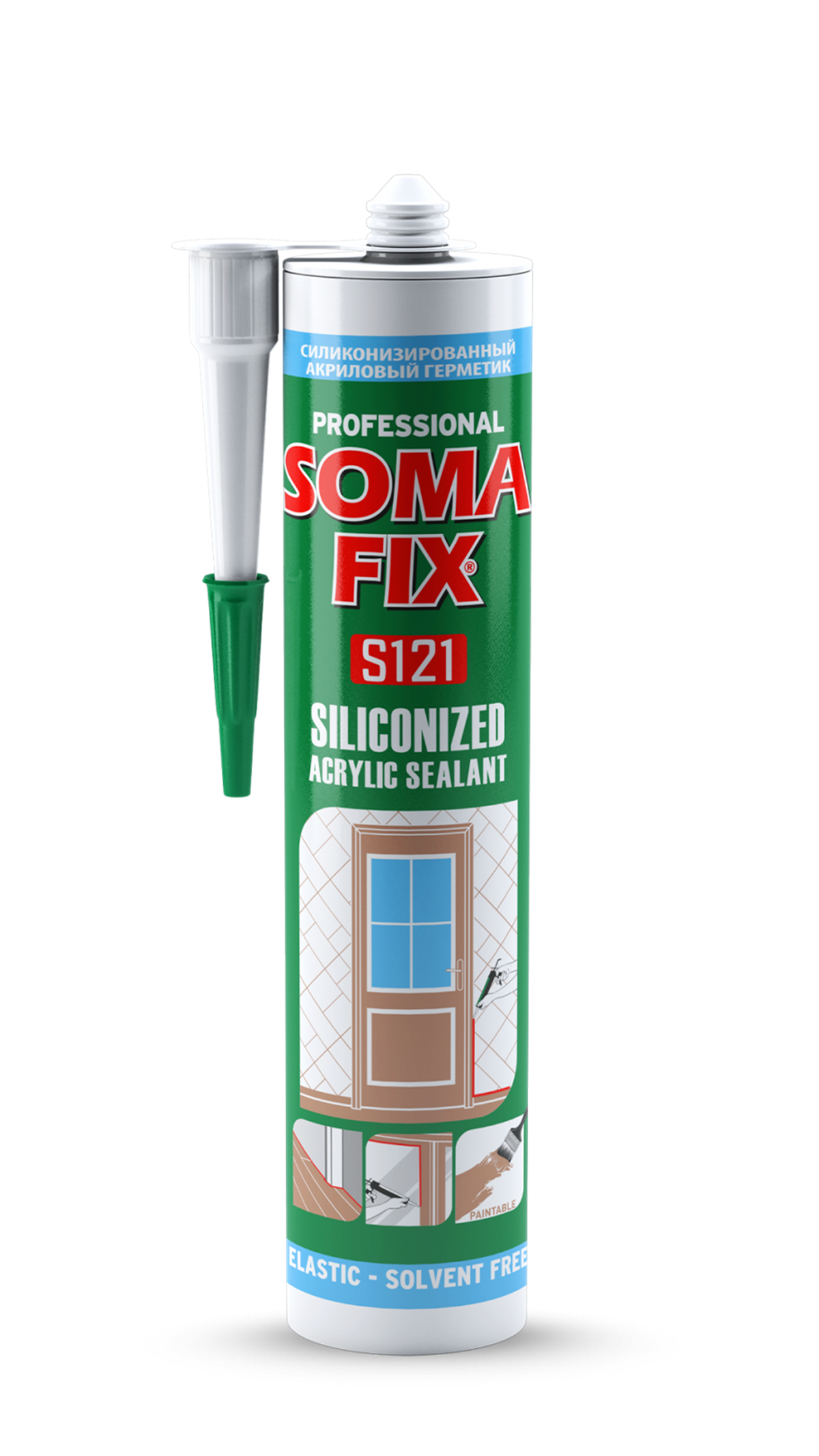SOMAFIX AKRİLİK SİLİKONİZE MASTİK (BEYAZ)