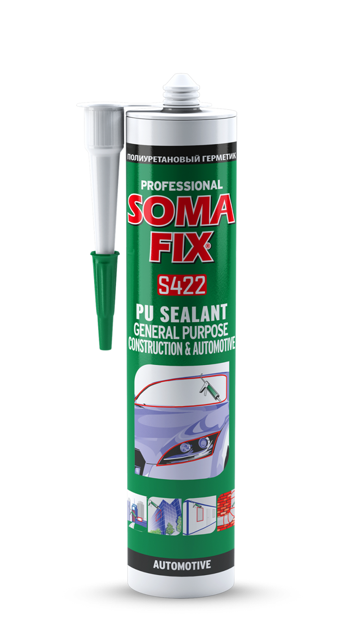 SOMAFIX PU MASTİK SİYAH 280ML