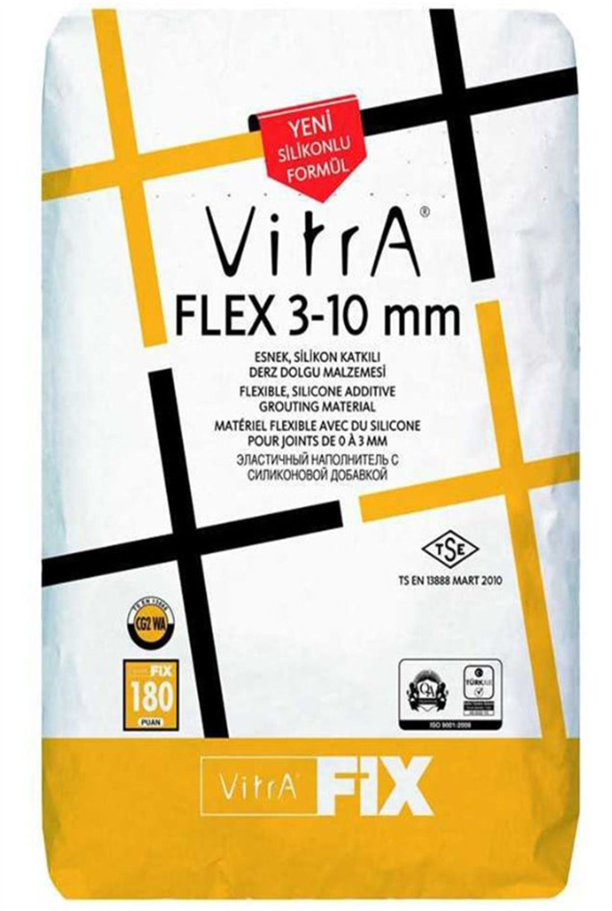 VİTRAFİX FLEX 1 KG 3-10 MM SİLVER GRİ