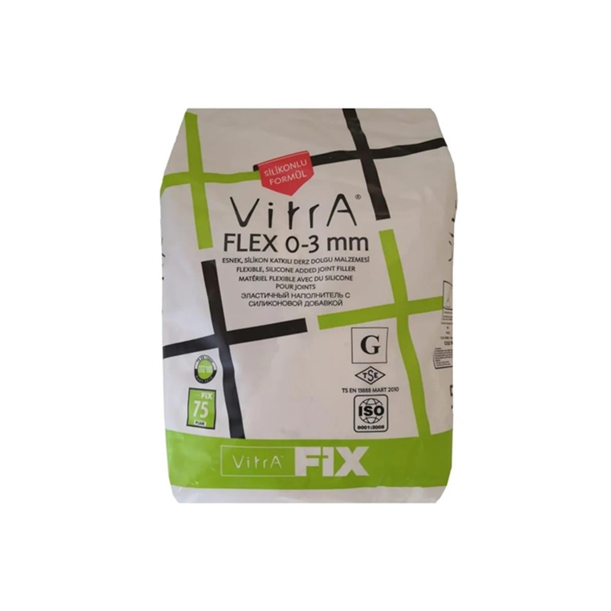VİTRAFİX FLEX 20 KG 0-3 MM SİLVER GRİ