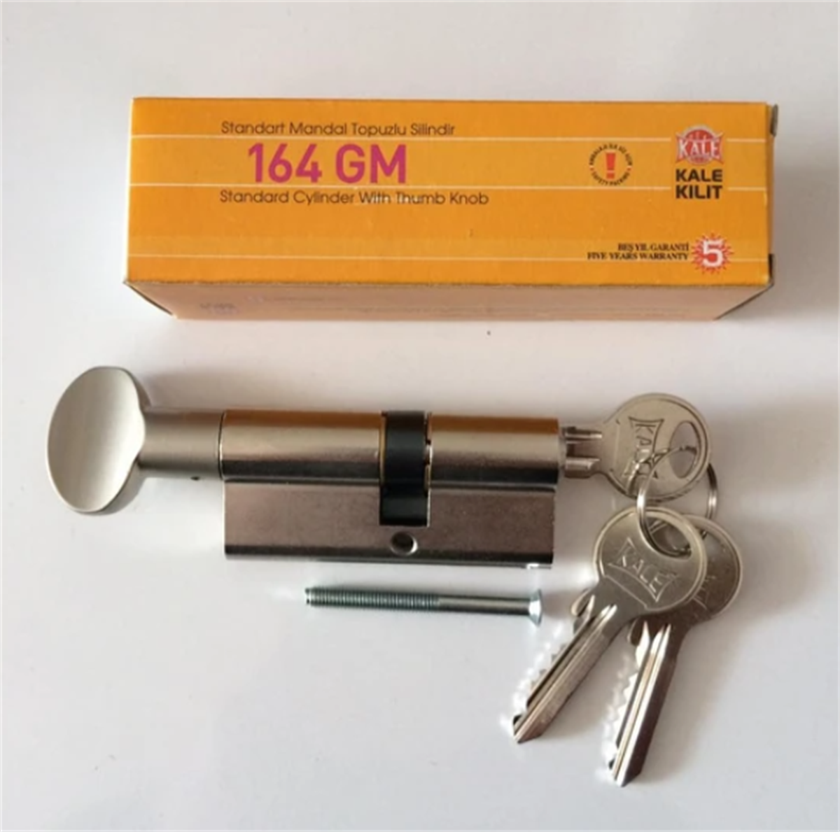 164 GM 68MM NİKEL STANDART MANDAL TOPUZLU SİLİNDİR
