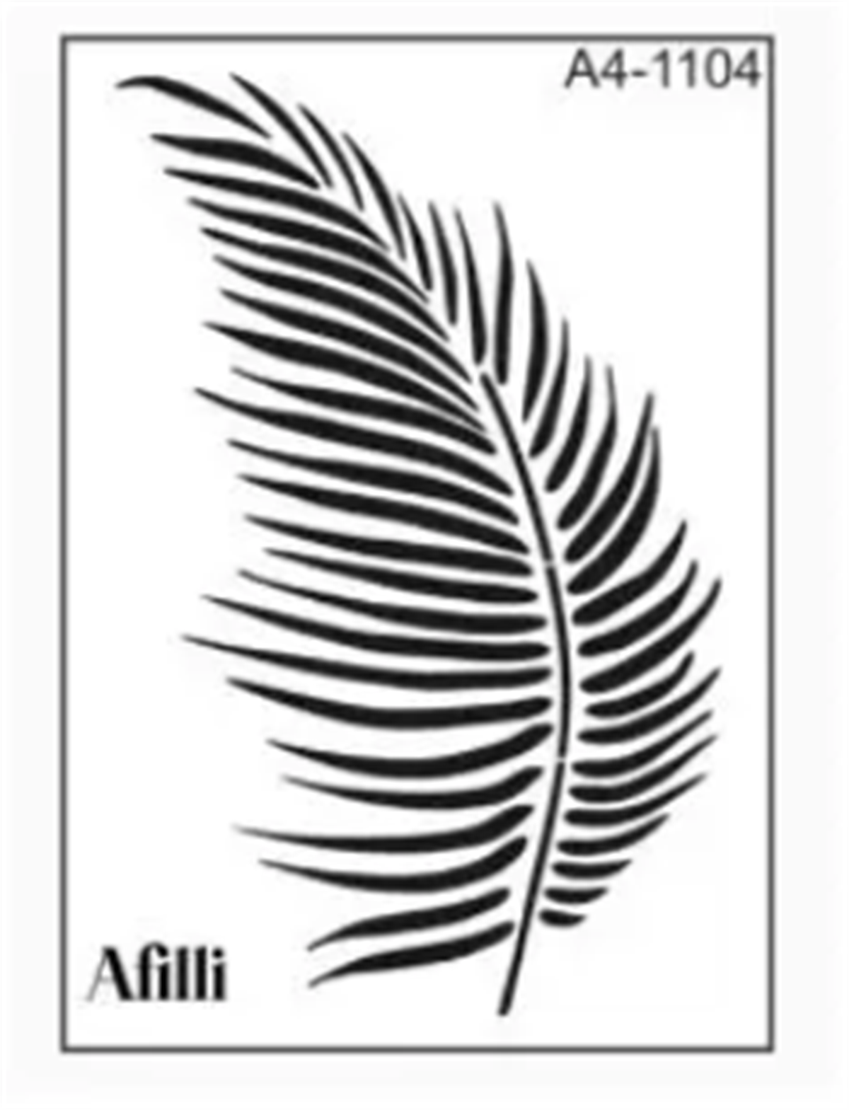AFİLLİ STENCIL A1-1104 BAMBU PALM.30x30