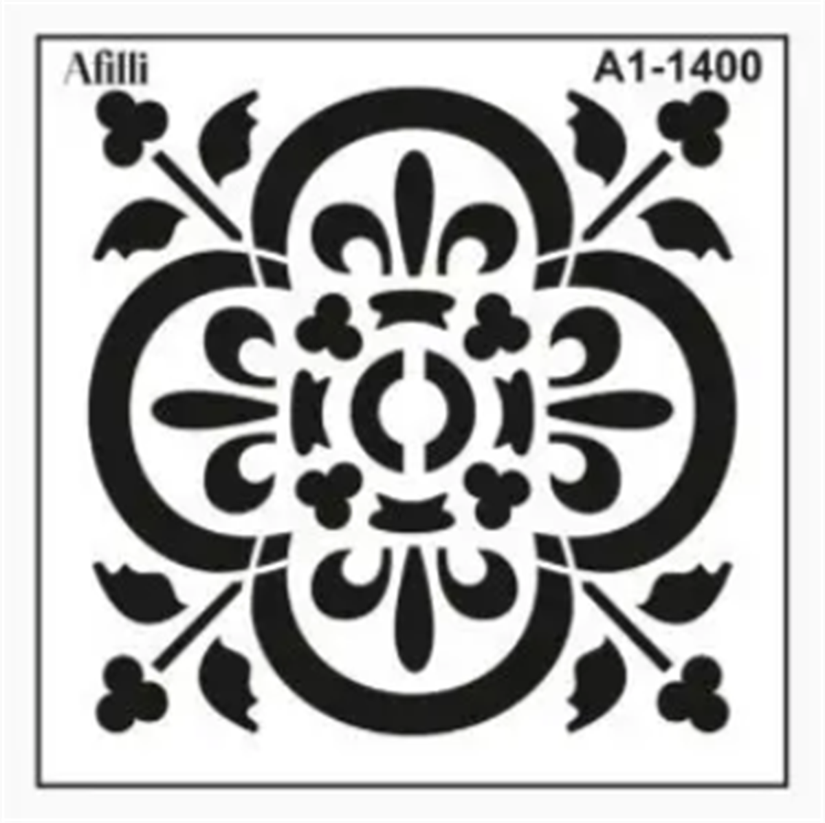 AFİLLİ STENCIL A1-1400 ÇİÇEKLİÇİNİ 30x30
