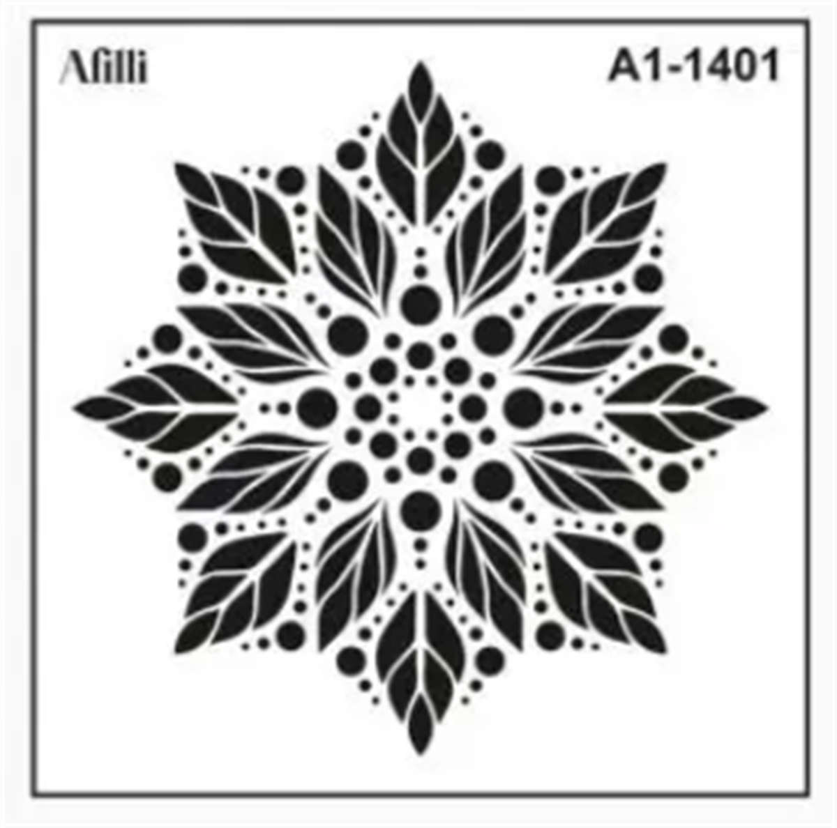 AFİLLİ STENCIL A1-1401 MANDALA-1 30x30