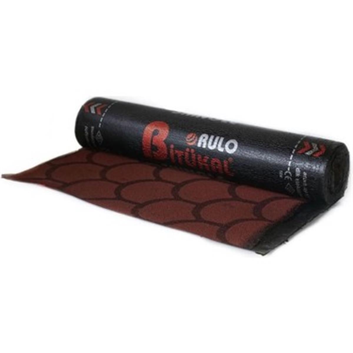 BİTÜKAL RULO SHINGLE YUVARLAK KIRMIZI(10M2/TOP)