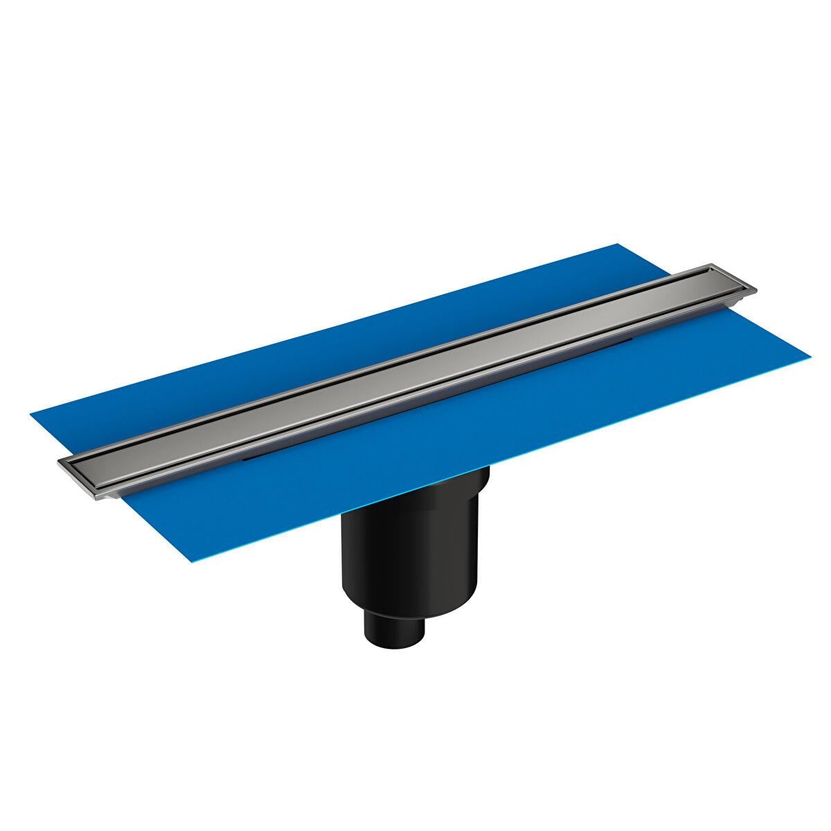 DK100 040-ECO-FLOW DUŞ KANALI ,ALT. SİFON,60 CM ,MAT KROM