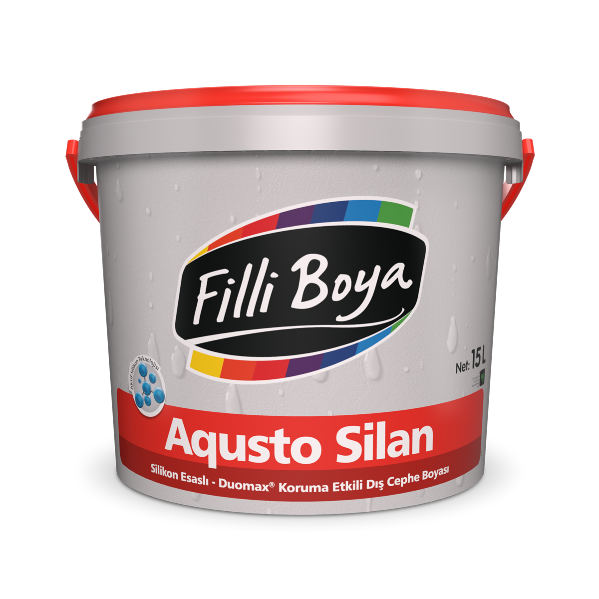 FİLLİ BOYA AQUSTO SİLAN BEYAZ 15 LT