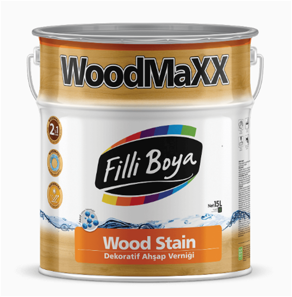 FİLLİ BOYA WOODMAXX WOOD STAIN 15 LT