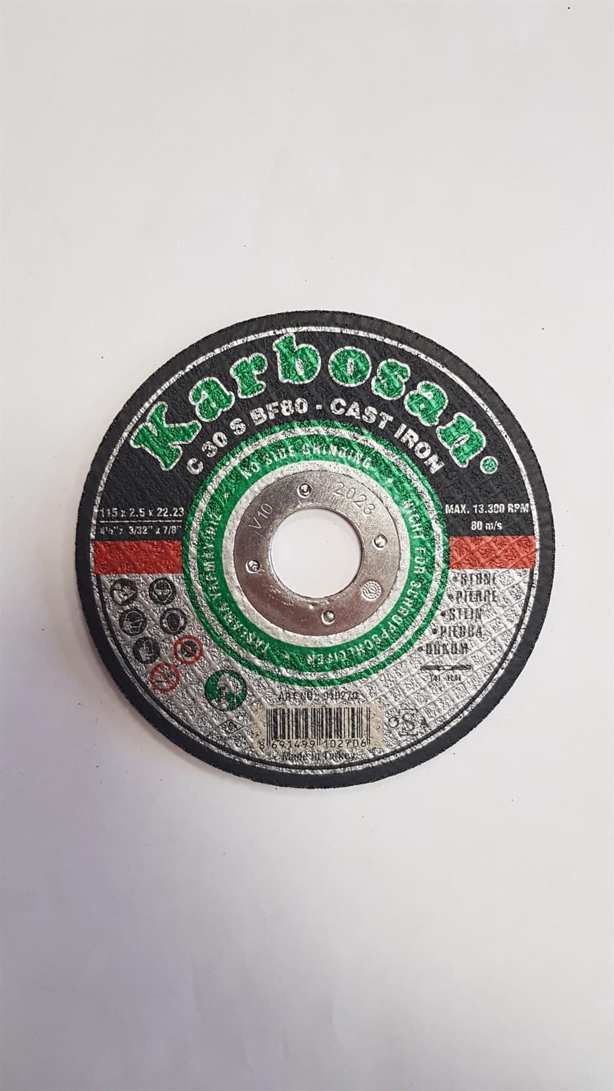 KARBOSAN 115*2.5 KESİCİ(SC)DÜZ