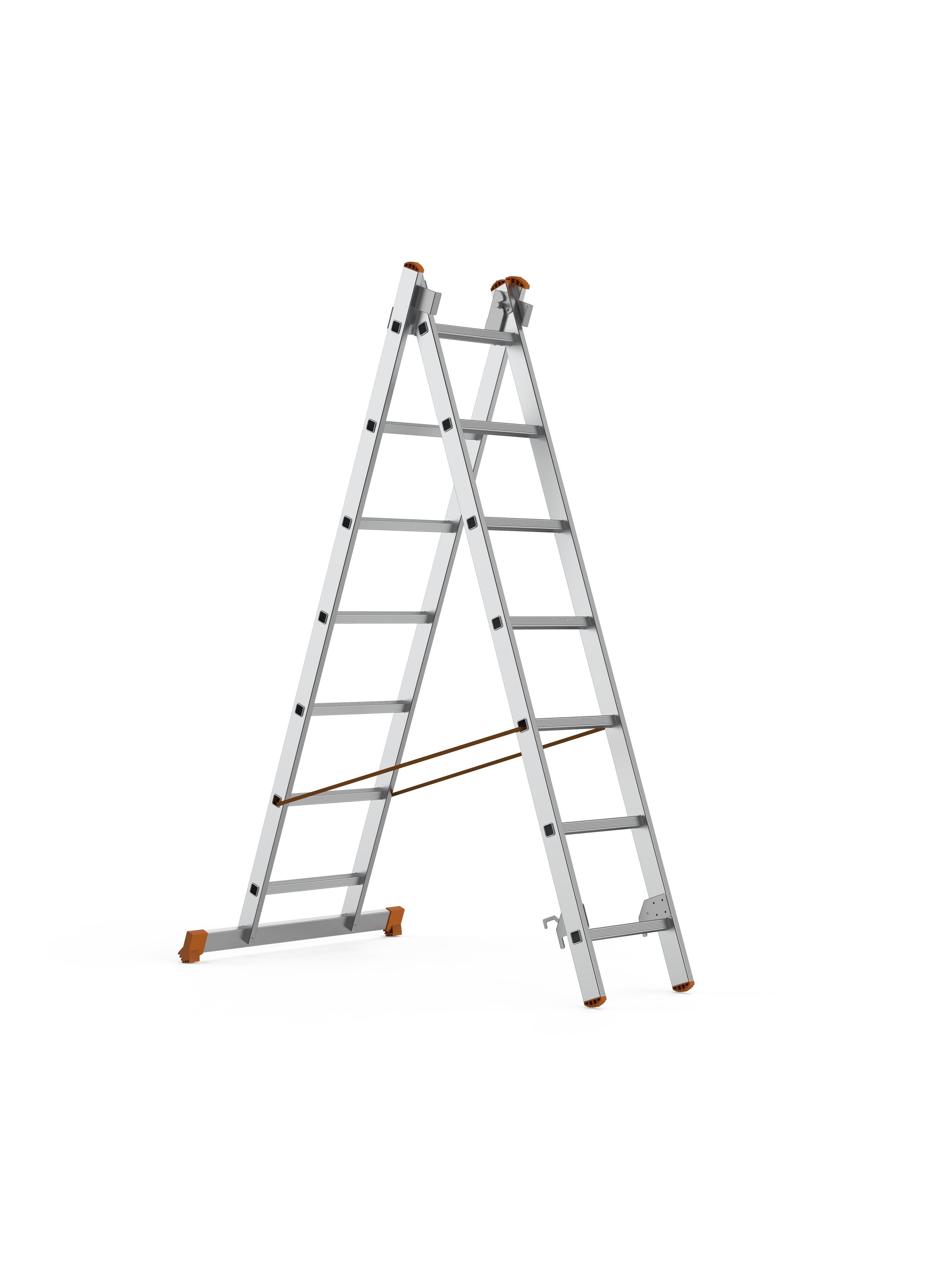 MERDİVEN A TİPİ SÜRGÜLÜ 2x7 BASAMAK 7207-A