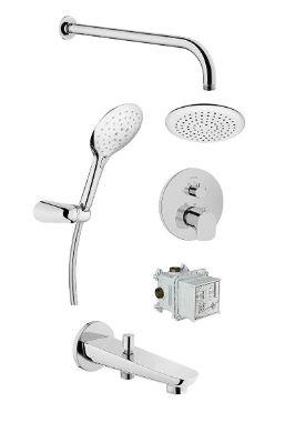 ROOT ROUND ANKASTRE TERMOSTATİK DUŞ SETİ