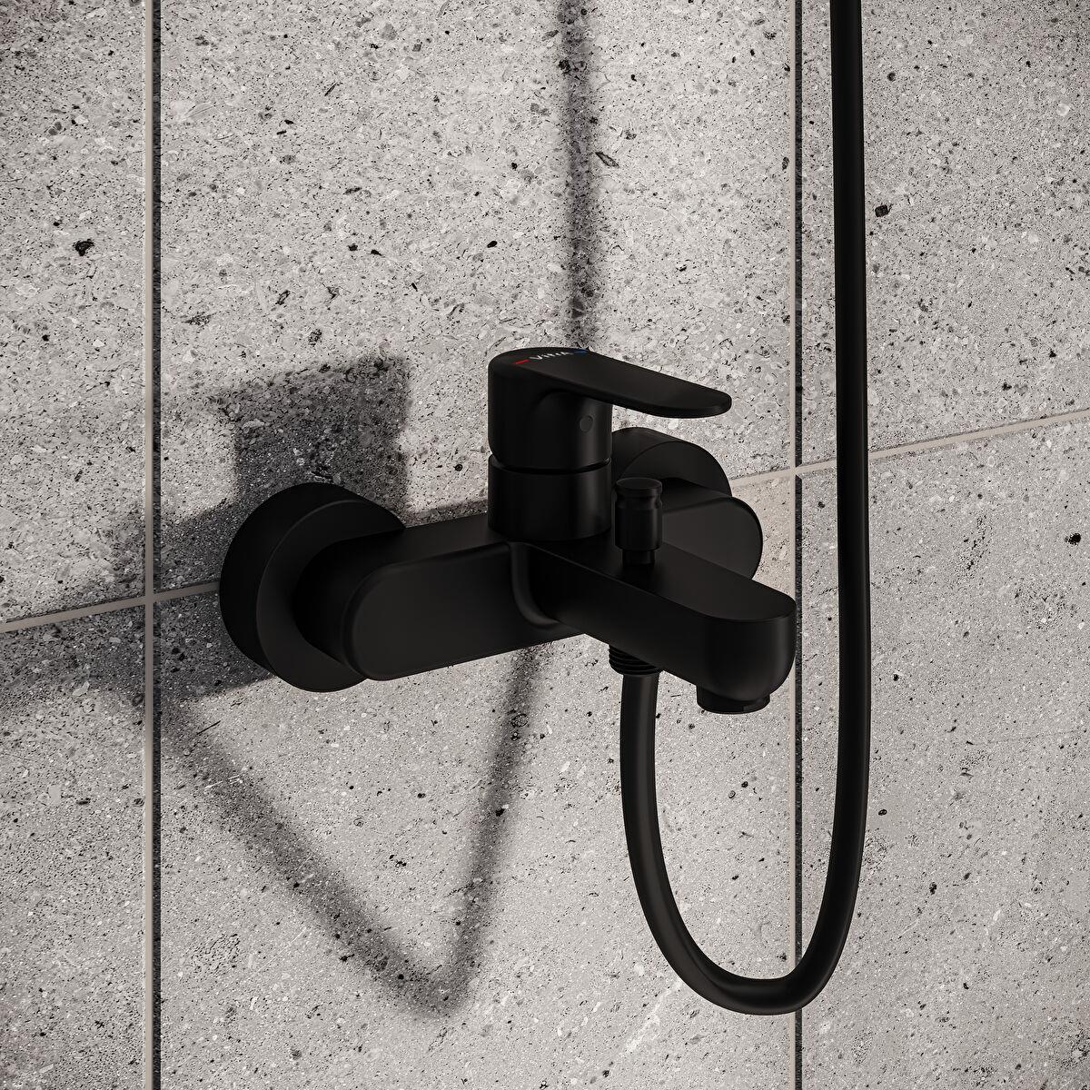 ROOT ROUND BANYO BATARYA,MAT SİYAH