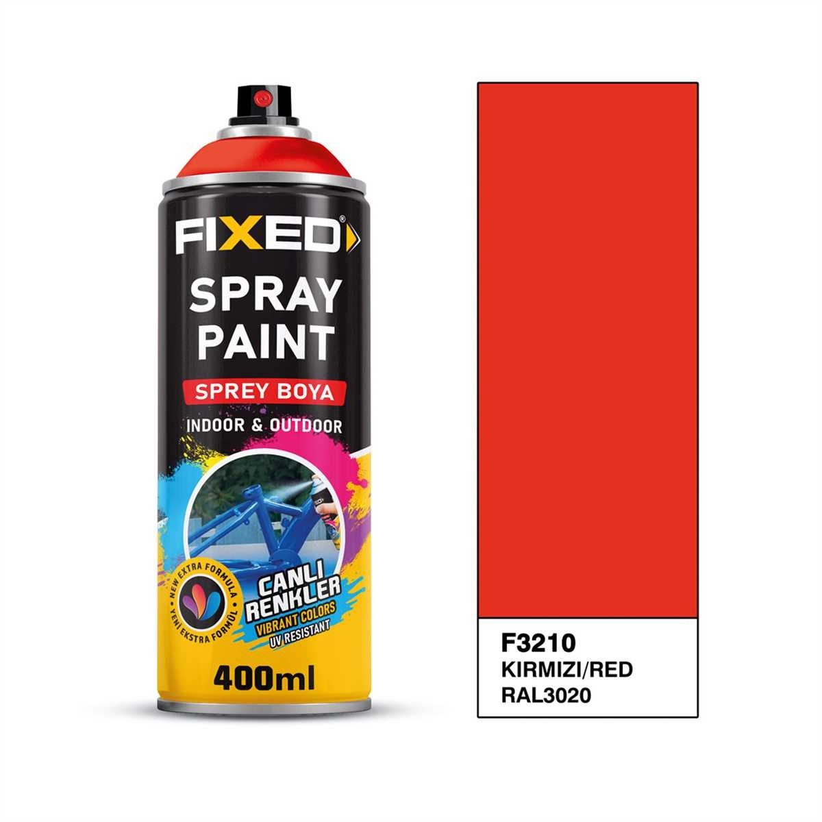 SGS SPREY BOYA AKRİLİK - TRAFİK KIRMIZI (RAL 3020) 320 GR 400 ML