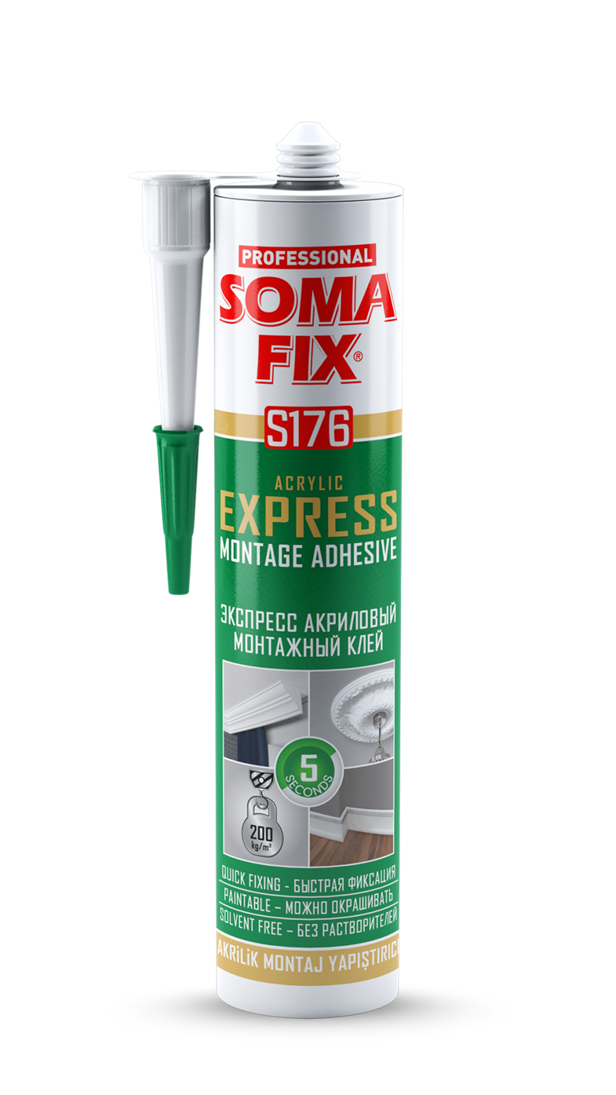 SOMAFIX AKRİLİK EXPRESS MONTAJ YAPIŞTIRICISI (BEYAZ)
