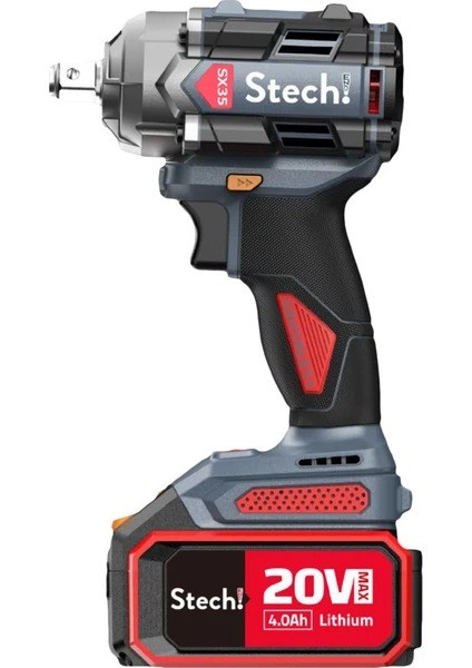 STECH ŞARJLI SOMUN SIKMA DARBELİ ÇİFT AKÜ 2X4AH