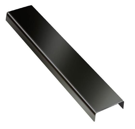 TESAY 30 mm Paslanmaz Çelik Bordür Profili 270 cm,Ayna Siyah