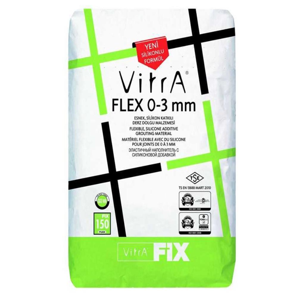 VITRAFIX FLEX 0-3MM KOYU GRI 20 KG