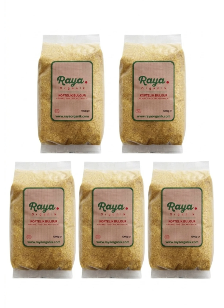 Organik Köftelik Bulgur 5'li Set (5 x 1000 gr Toplam 5 kg)