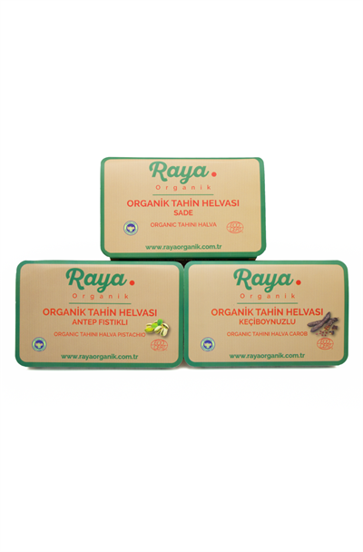 3'lü Helva Seti 200 gr x3 – Sade, Antep Fıstıklı ve Keçiboynuzlu