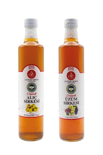 Alıç ve Üzüm Sirkesi 2'li Set (2 x 500 ml)
