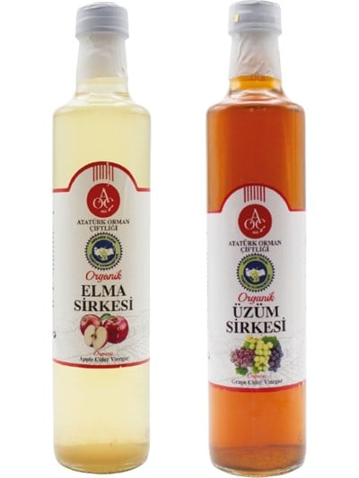 Elma ve Üzüm Sirkesi 2'li Set (2 x 500 ml)