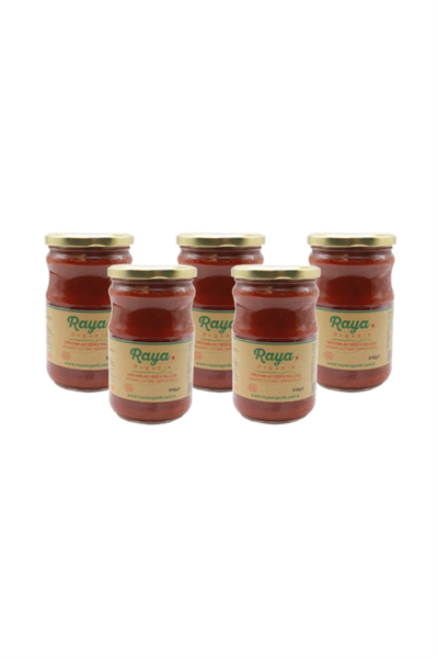 Organik Acı Biber Salçası 5'li Paket (610 g x 5)