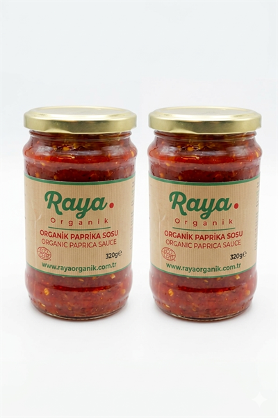 Organik Acı Paprika Sosu 320 Gr x 2 – Kahvaltılık ve Yemeklik Sos