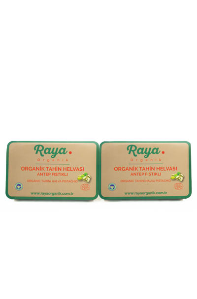 Organik Antep Fıstıklı Tahin Helvası 2 li (2 * 200 Gr)