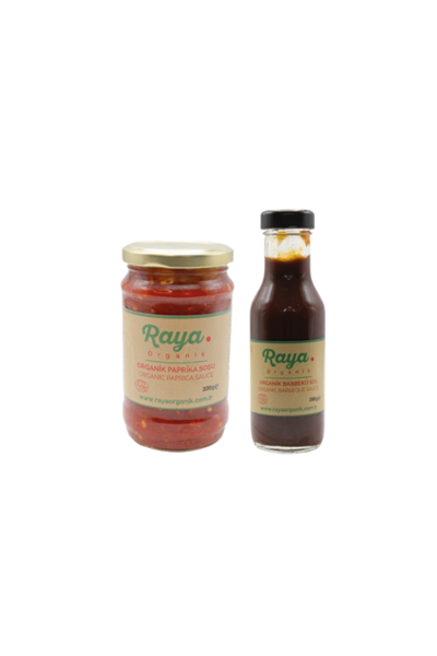 Organik Barbekü Sosu 290 g Paprika Sos 320 g 2’li Set