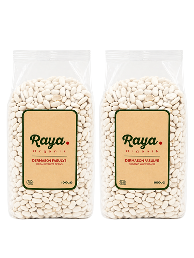 Organik Dermason Kuru Fasulye 1 kg x 2 Adet Paket