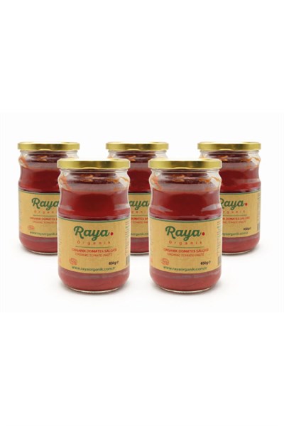 Organik Domates Salçası 5'li Paket (650 g x 5)