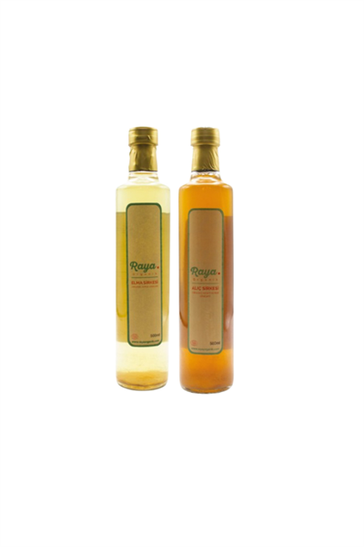Organik Elma Sirkesi ve Alıç Sirkesi – 500 ml x 2 (Set)