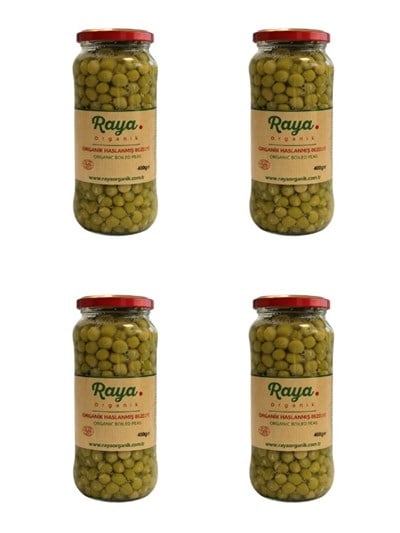 Organik Haşlanmış Bezelye (400 Gr * 4) 4 lü Set