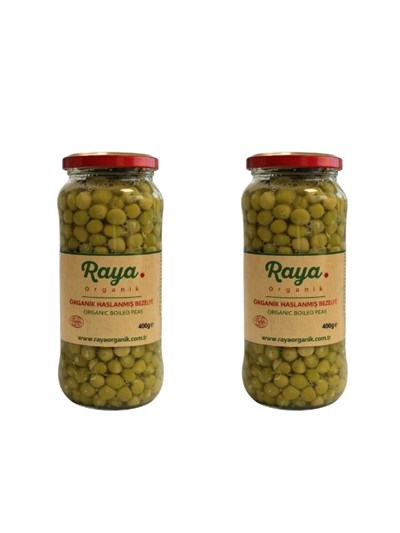 Organik Haşlanmış Bezelye (400 Gr x 2) 2'li Set