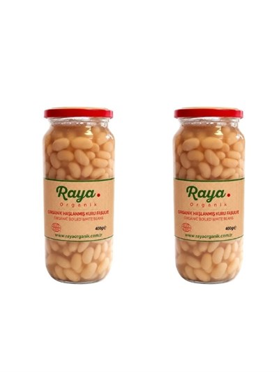 Organik Haşlanmış Fasulye (400 Gr x 2) 2'li Set