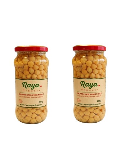 Organik Haşlanmış Nohut (400 Gr x 2) 2'li Set