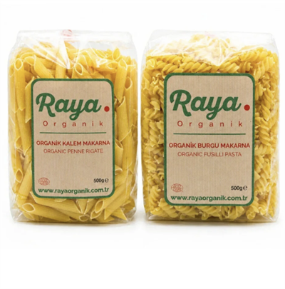 Organik Kalem ve Burgu Makarna 500 Gr - 2'li Paket