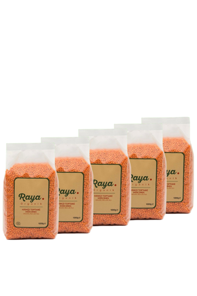 Organik Kırmızı Mercimek – 1 kg (5 Adet Paket)
