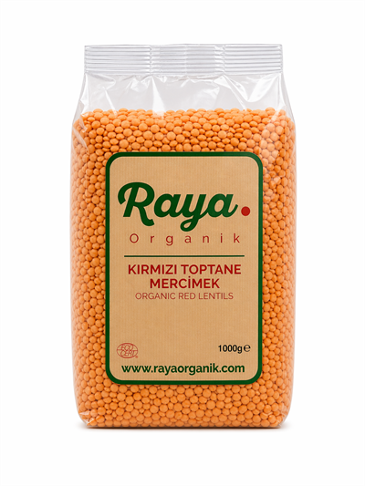 Organik Kırmızı Tane Mercimek 1 kg