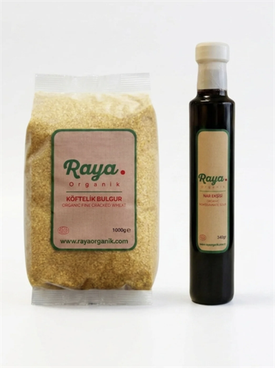 Organik Köftelik Bulgur 1 kg - Organik Nar Ekşisi 2li set