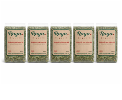 Organik Maş Fasulyesi 5'li Set (5 x 500 gr Toplam 2,5 kg)