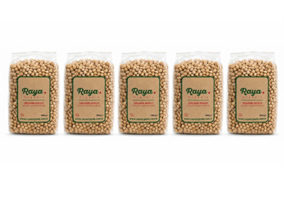 Organik Nohut 1000 g x 5'li Set Toplam 5 kg Bakliyat Paketi