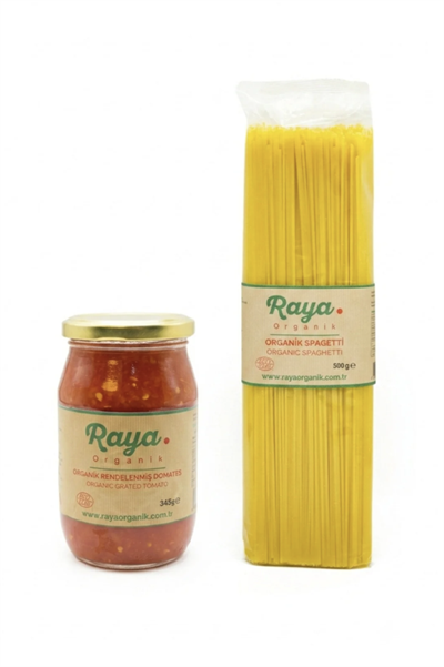 Organik Rendelenmiş Domates 345 g - Organik Spagetti 500 g