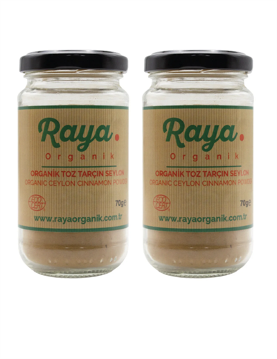 Organik Selyon Toz Tarçın 2'li Set (2 x 70 gr – Toplam 140 gr)